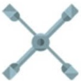 Wheel wrench icon
